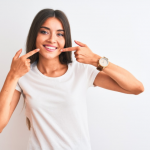 woman with white teeth